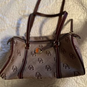 Dooney & Bourke Vintage Canvas Barrel Satchel